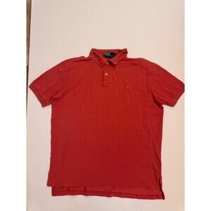 Vintage Polo Ralph Lauren 100% Pima Cotton Shirt Size XL Salmon